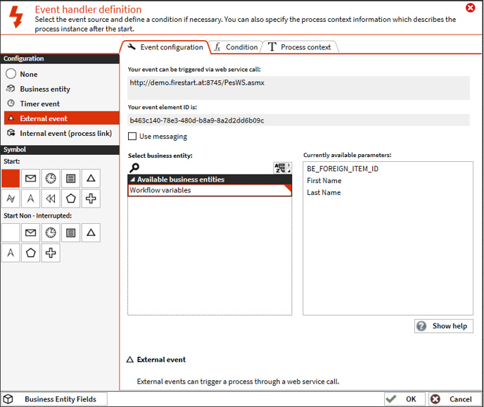 Configure a Start Form to trigger the Workflow